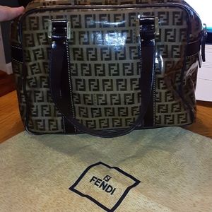 Authentic FENDI PVC Hand Bag